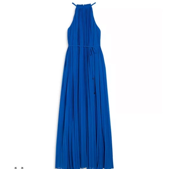 Ted Baker London Helios blue pleated dress - Picture 3 of 7